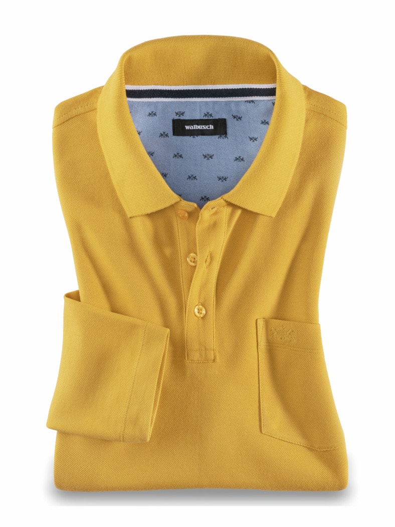 Pique-Polo Pima Cotton Gelb