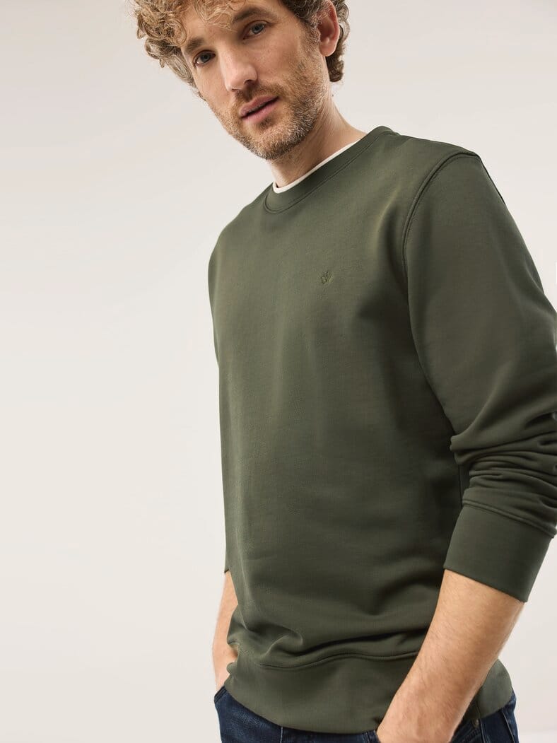 Leicht-Sweatshirt Oliv