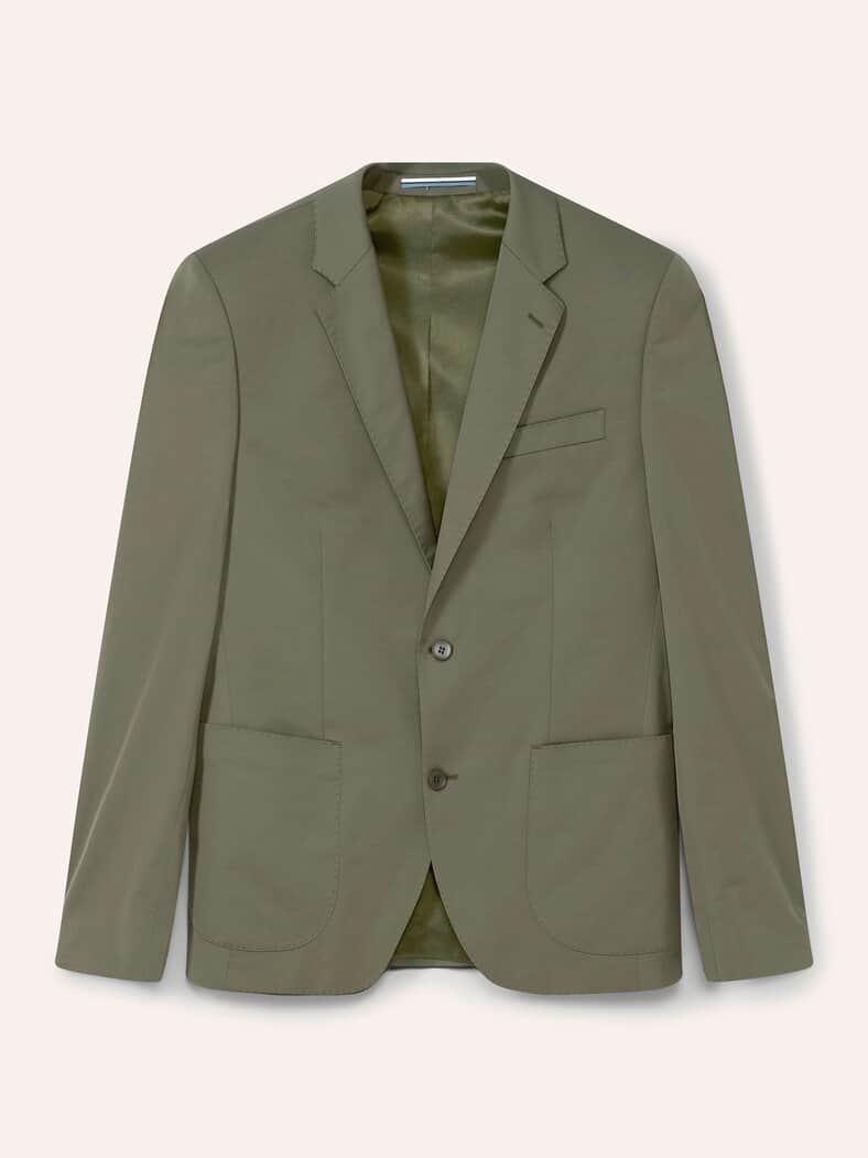 Anzug-Sakko aus Baumwollmix Khaki