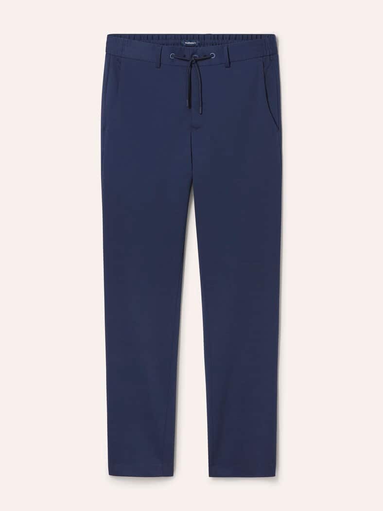 Chino aus elastischem Material Marine