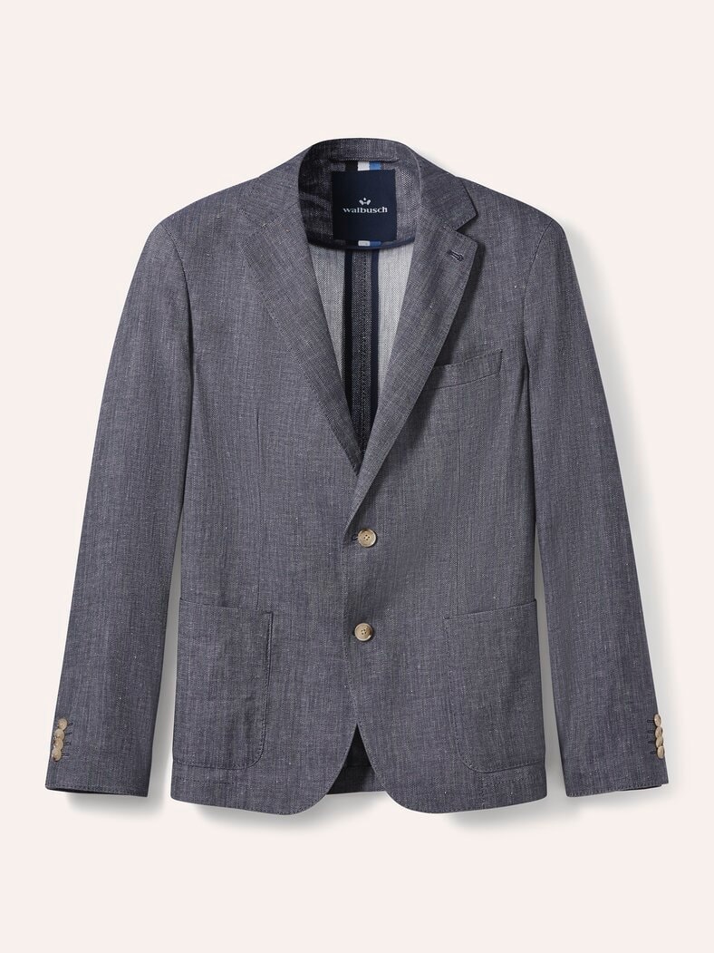 Leinensakko Blau