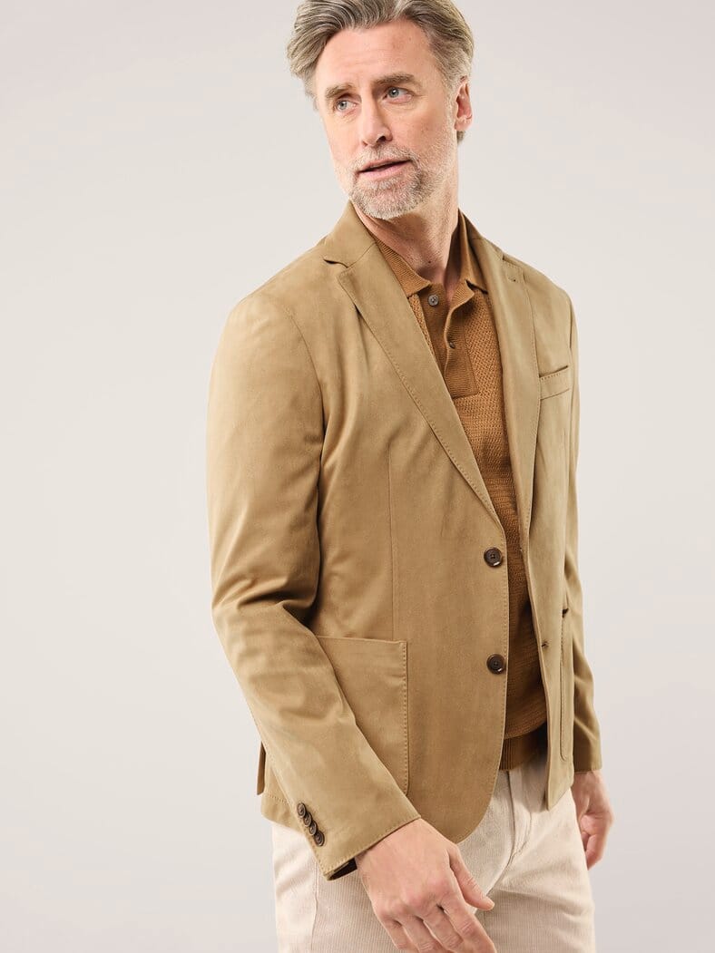 Microvelours Sakko Camel