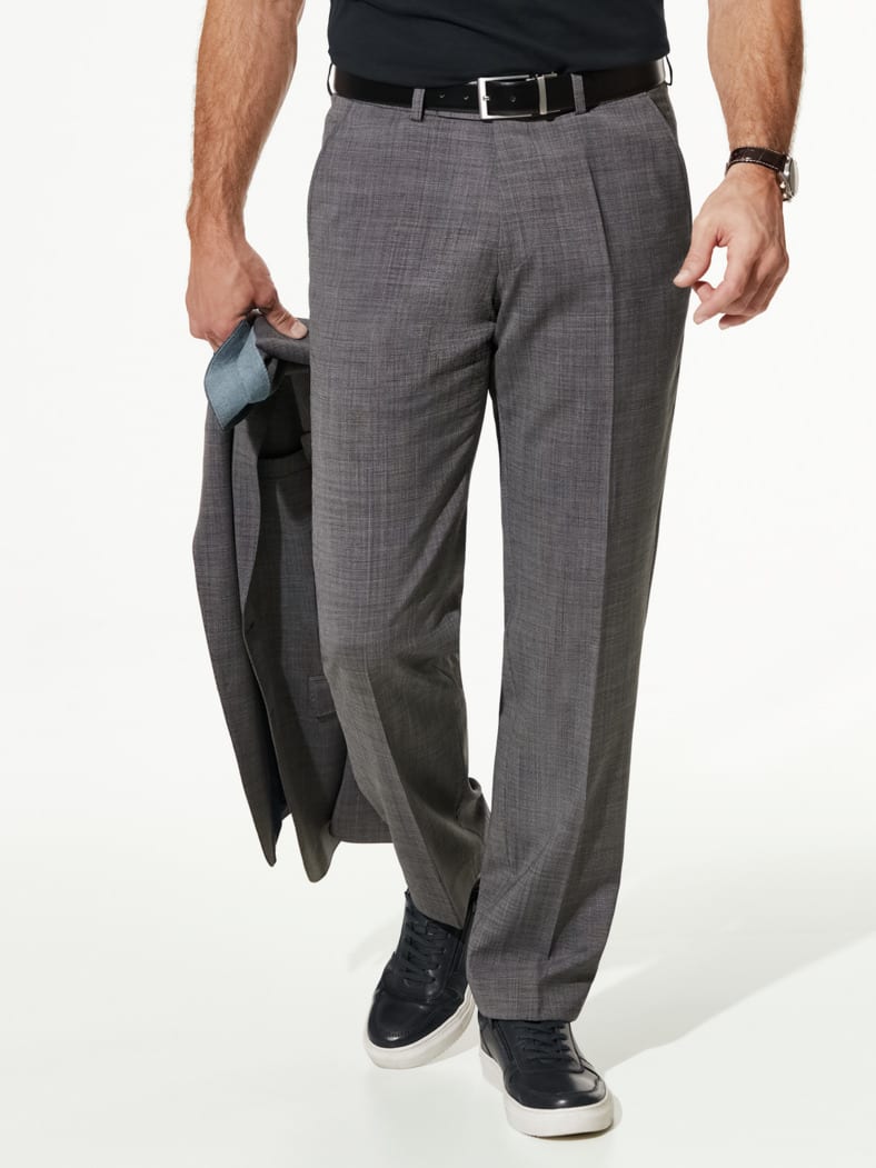 B-DYnamic-Anzug-Hose Pinpoint Grau