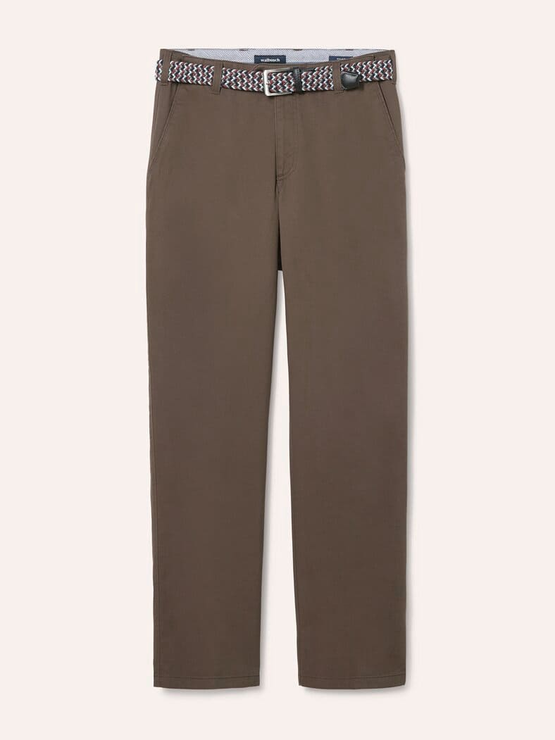 Extraglatt-Stretchbund-Chino Braun