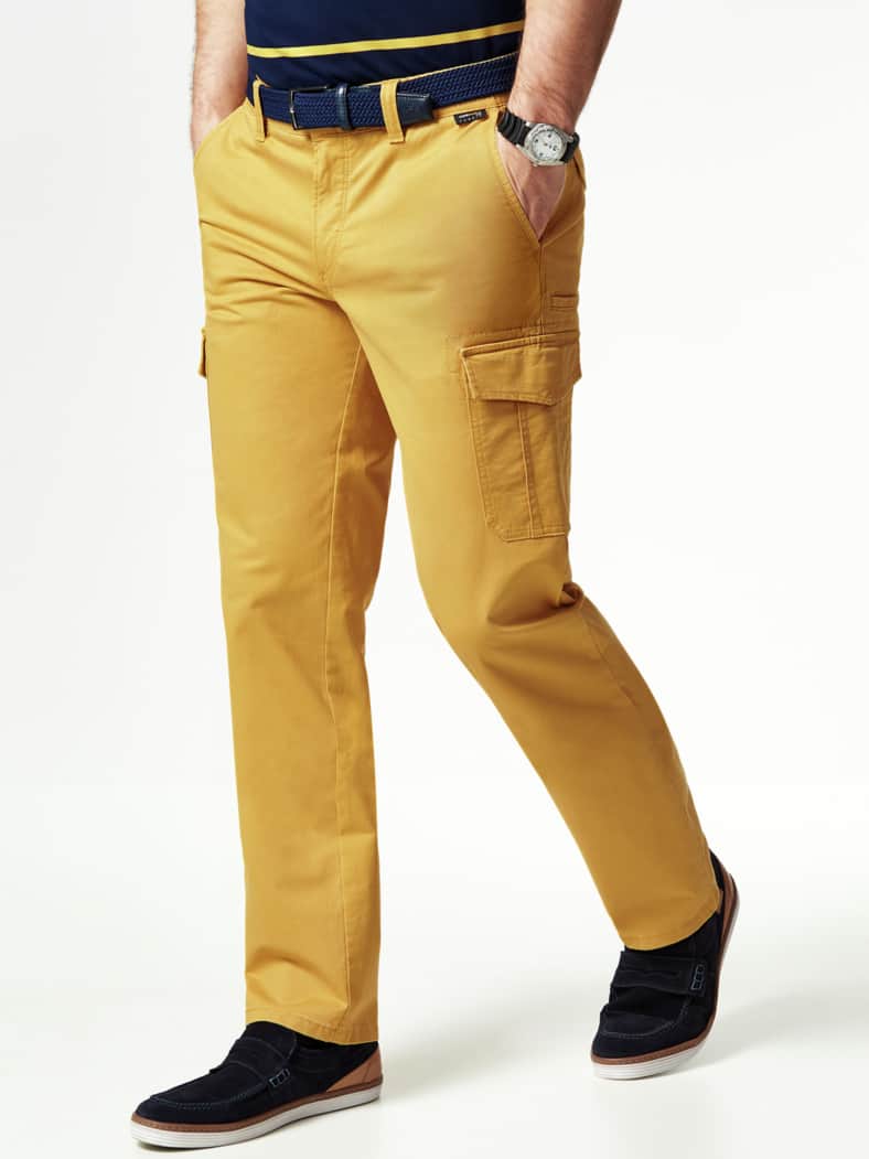 Cordura Baumwoll Cargohose Gelb