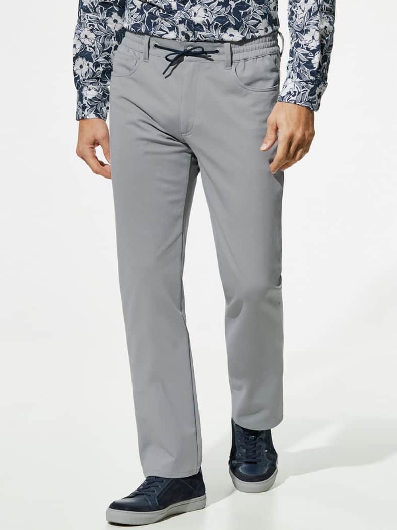 Five Pocket Stretch & Relax Hellgrau