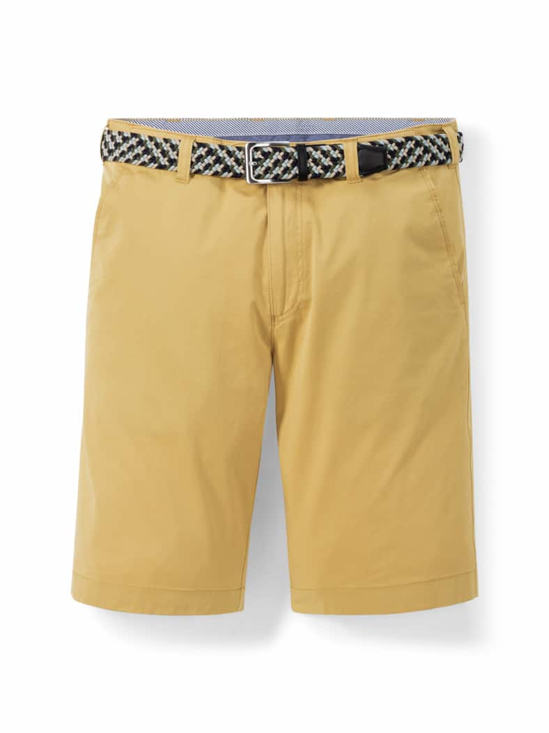 Extraglatt-Stretchbund-Bermudas Gelb