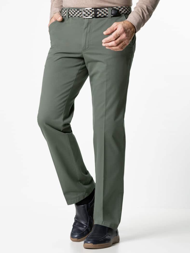 Extraglatt-Stretchbund-Chino Salbei