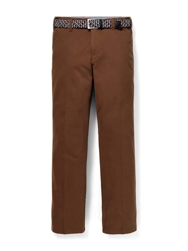 Extraglatt-Stretchbund-Chino Zimt