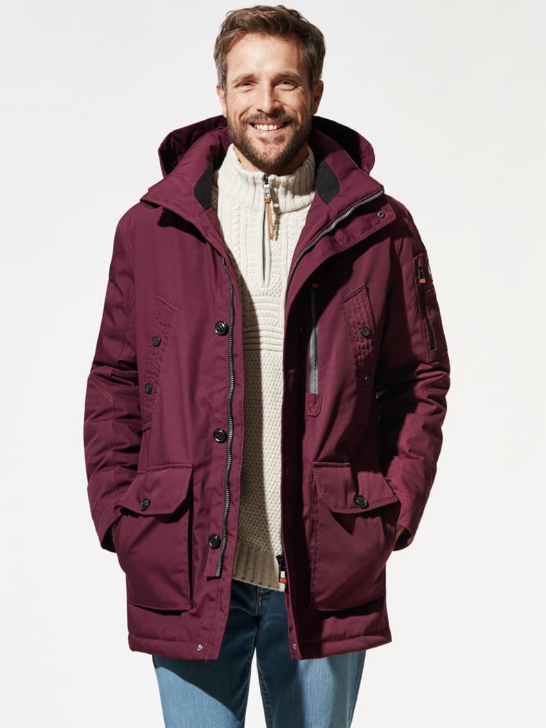Wetterschutz-Parka Steife Brise Bordeaux