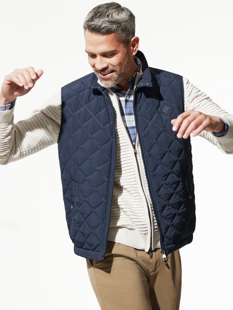 Ultrasonic Leichtsteppweste Marine