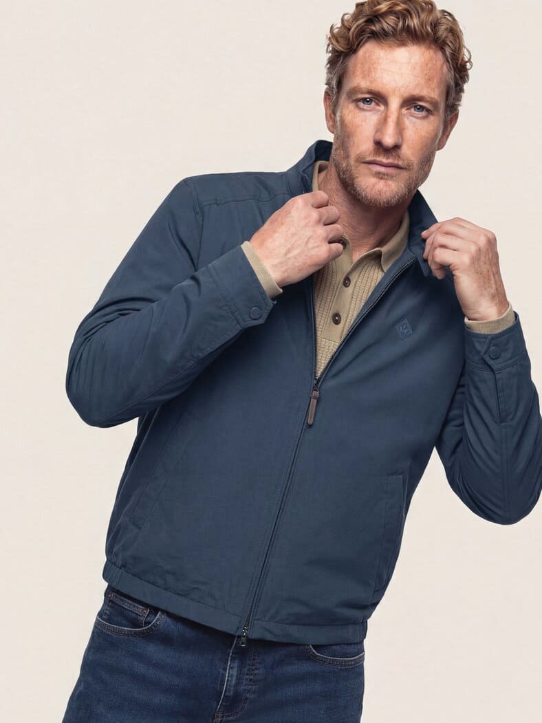 Wasserabw. Blouson aus Microfaser Marine