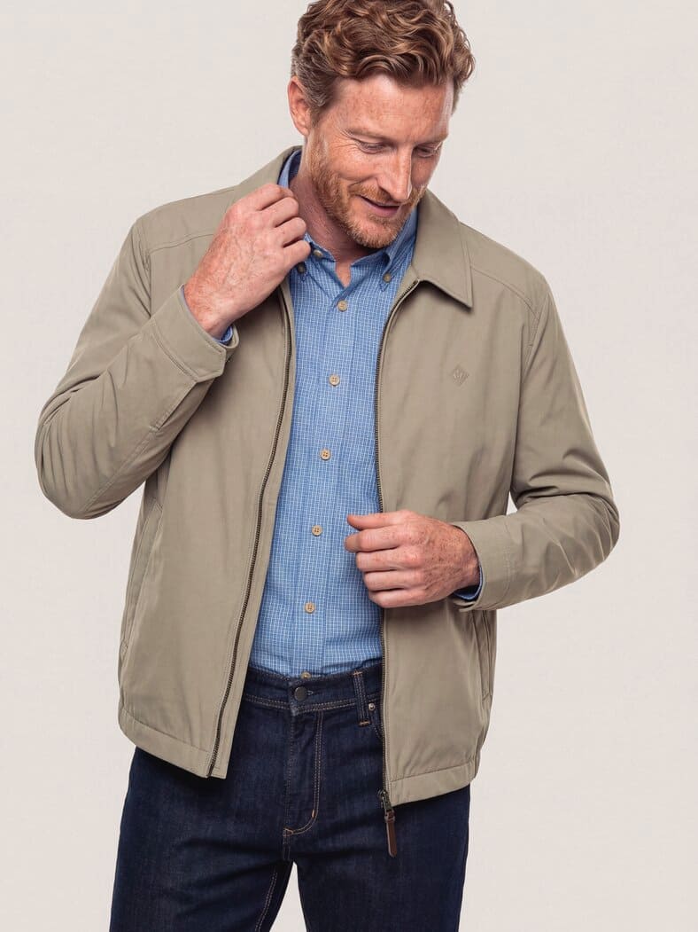Wasserabw. Blouson aus Microfaser Beige
