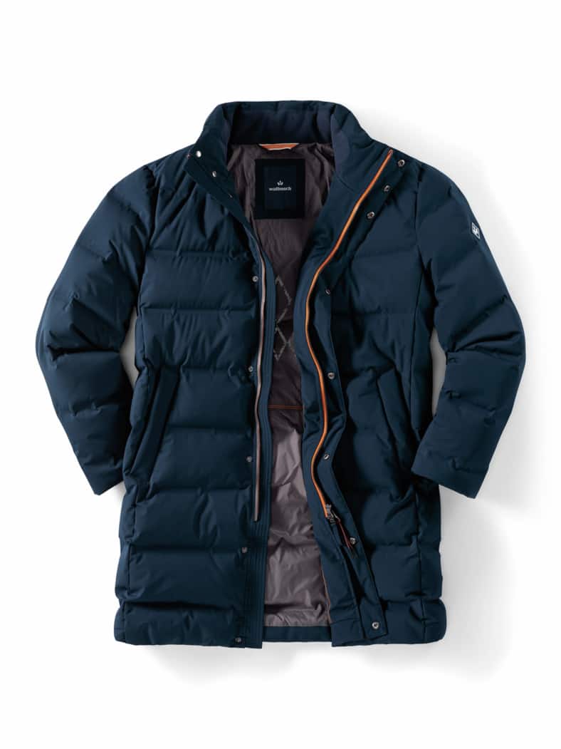 Daunenmantel Ultraleicht Marine