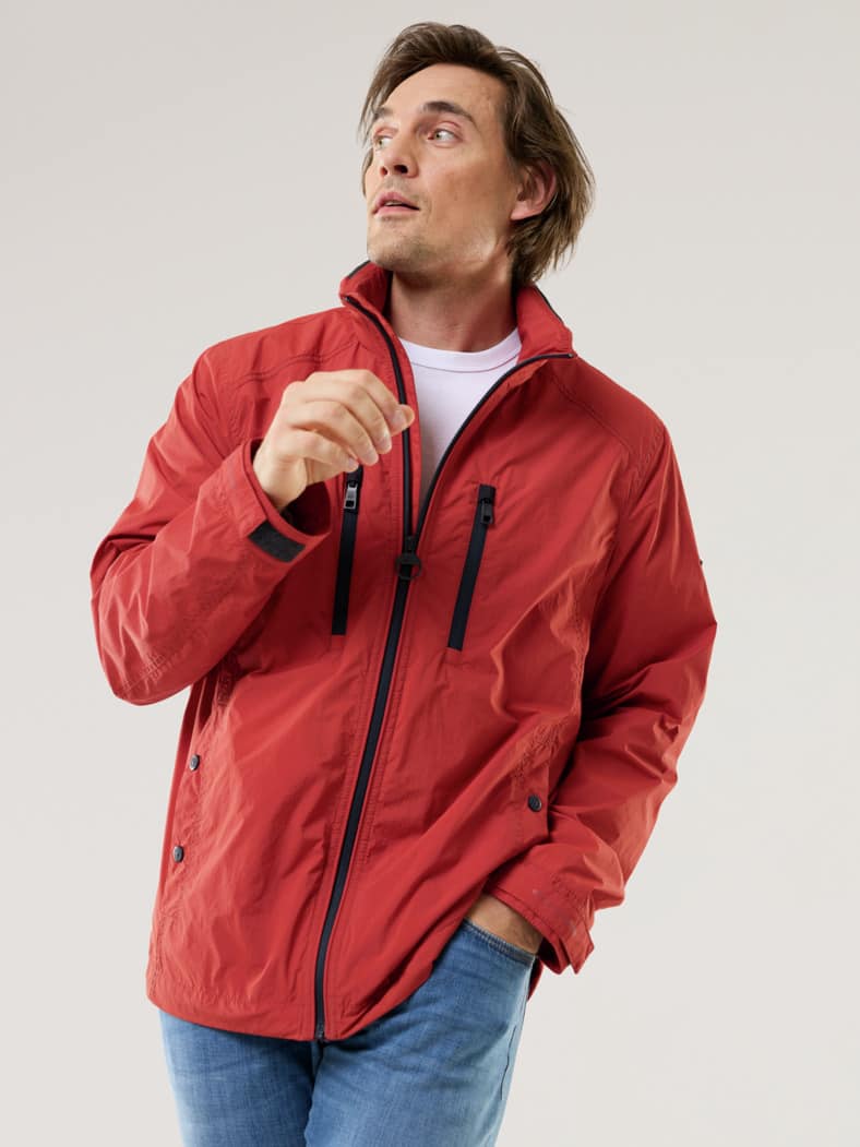 Multifunktionsjacke Feuerrot