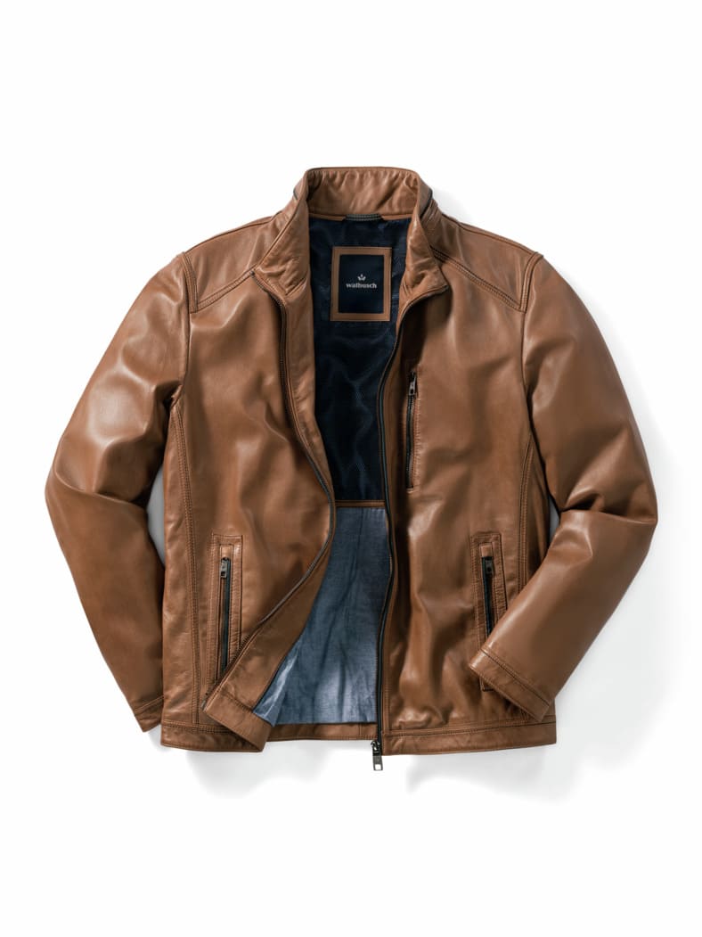 Lederlumber Leicht und Soft Cognac