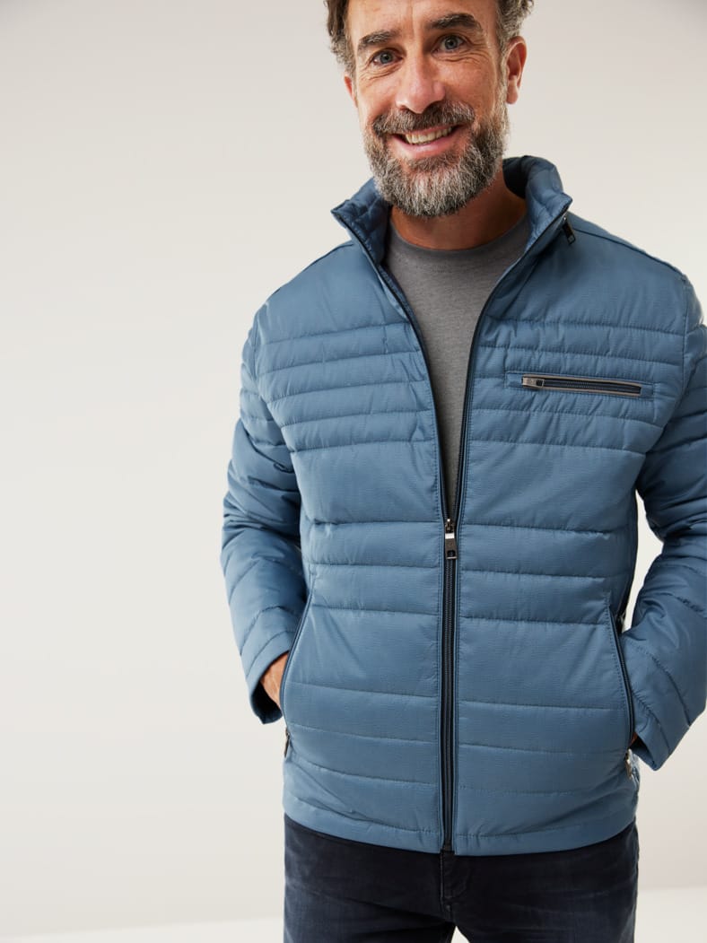 Microfaser Leichtjacke 2.0 Rauchblau