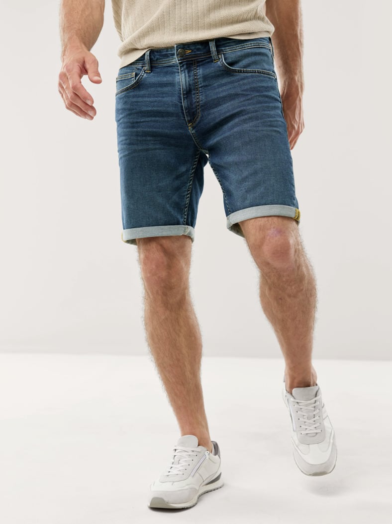 Jogger-Jeans Shorts Blue