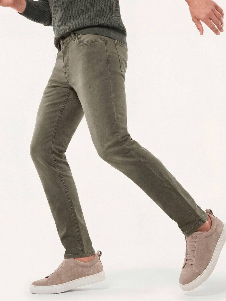 Jogger-Jeans Superstretch Oliv