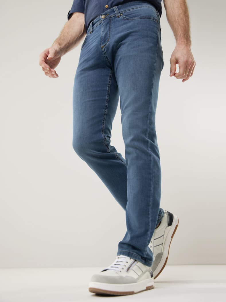 Jogger-Jeans Five Pocket Mid Blue