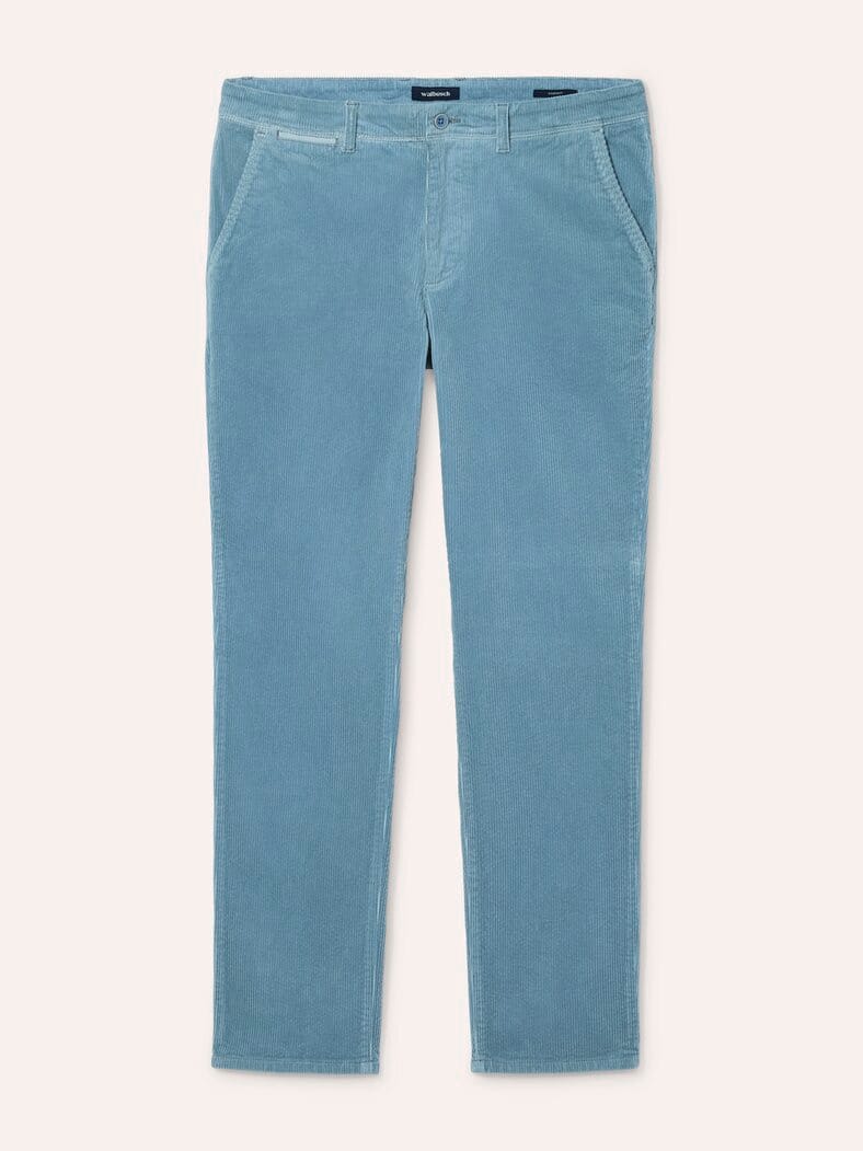 Cordhose aus weicher Baumwolle Hellblau