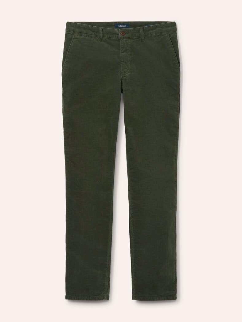 Wärmende Cordhose mit Thermofutter Oliv