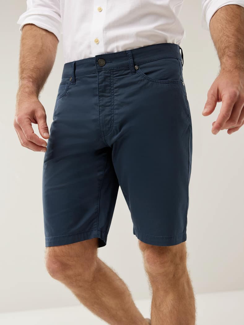 Ultraleicht Five Pocket Bermudas Marine