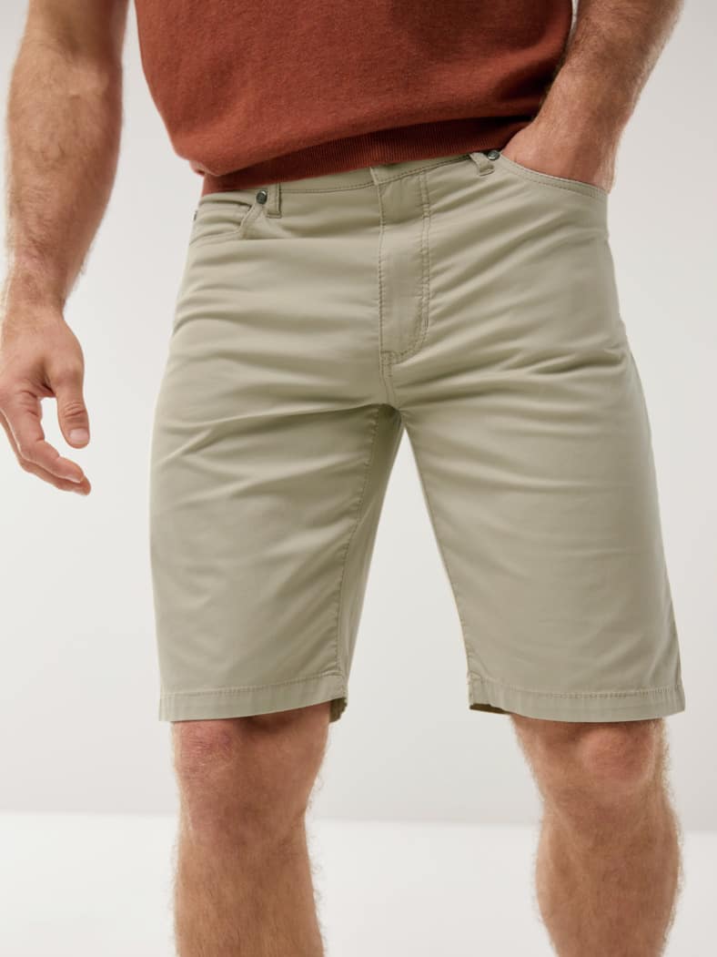Ultraleicht Five Pocket Bermudas Safaribeige