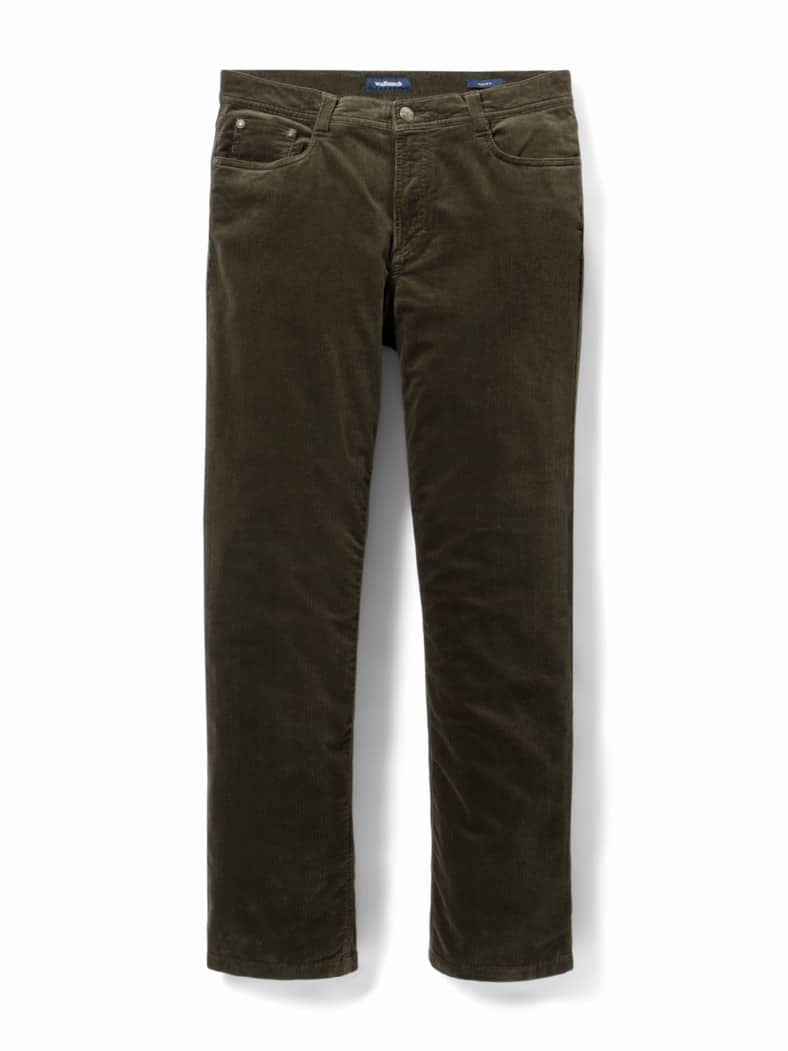 Premium-Cord Five-Pocket Oliv