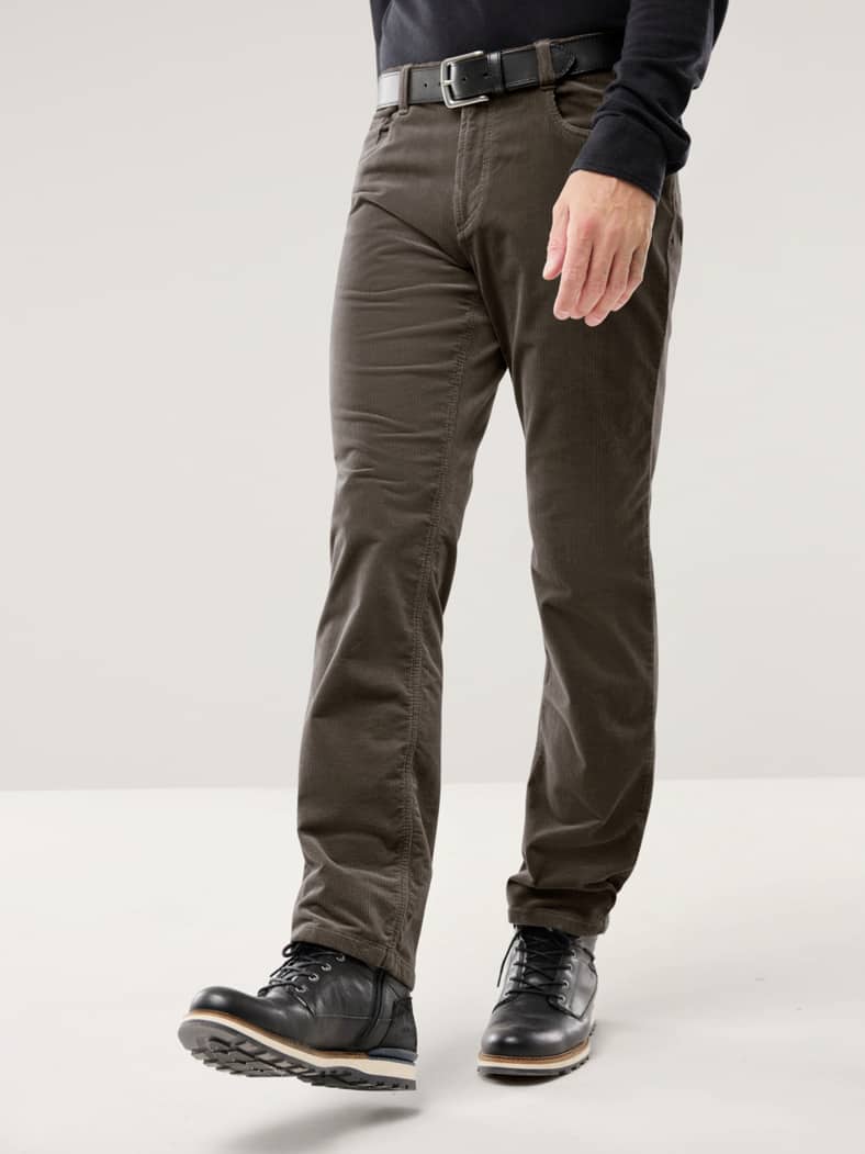 Premium-Cord Five-Pocket Taupe