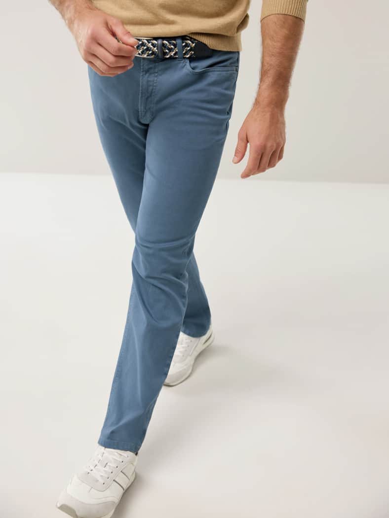 Ganzjahres Five-Pocket Mittelblau