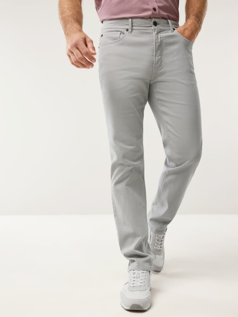 Ganzjahres Five-Pocket Hellgrau