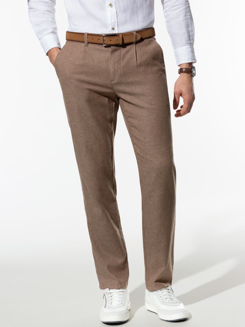 Wohlfühl Leinen-Hose Haselnuss