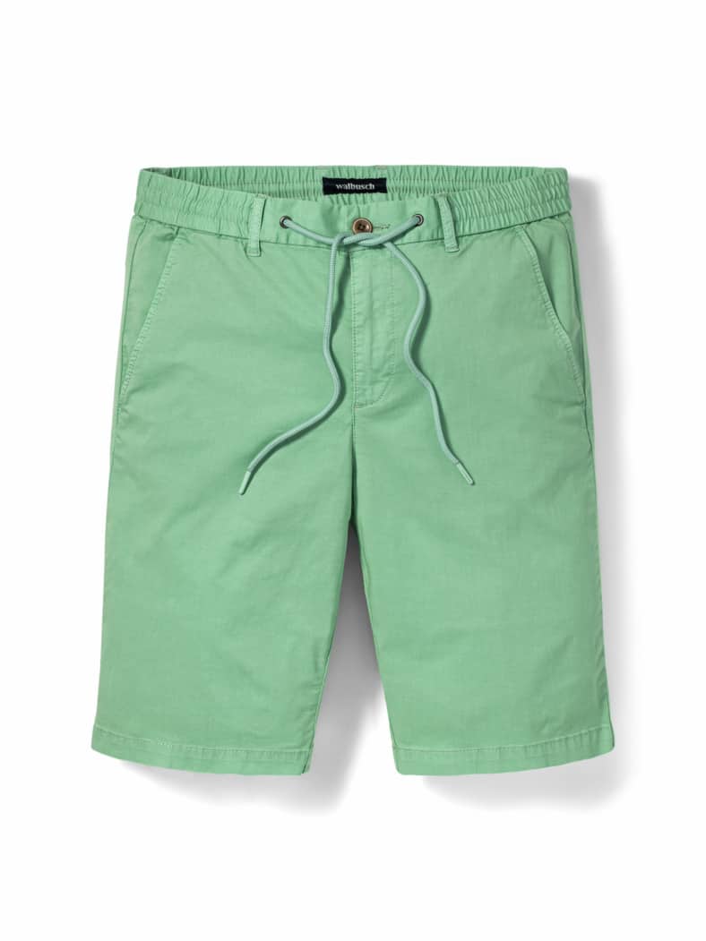 Urlaubs-Bermudas Baumwollstretch Sommergrün