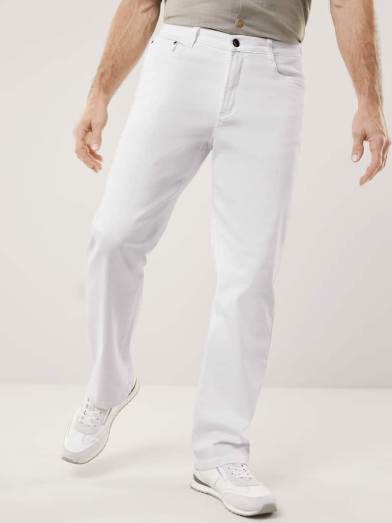 Extraglatt Flex Jeans Comfort Fit White