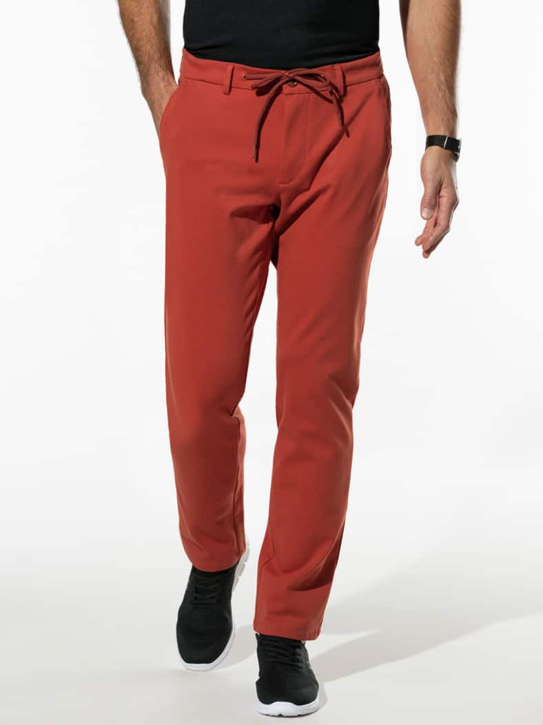Chino Stretch&Relax Ziegelrot