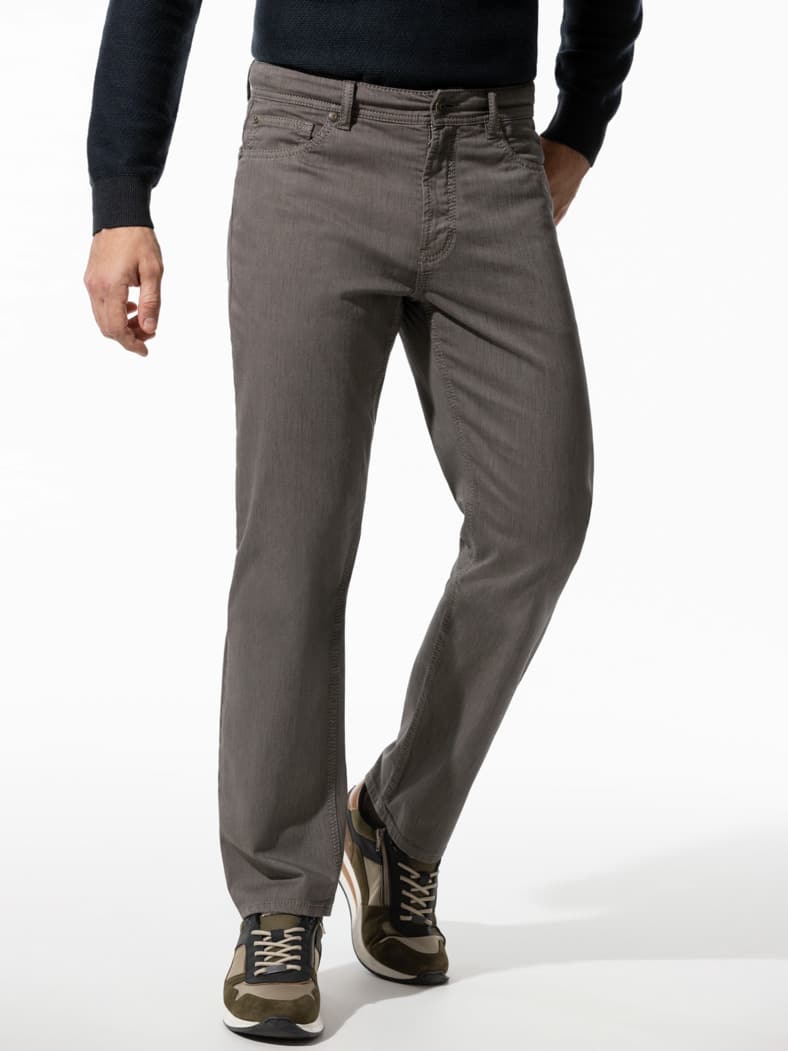 Bicolor Five-Pocket Supersoft Taupe