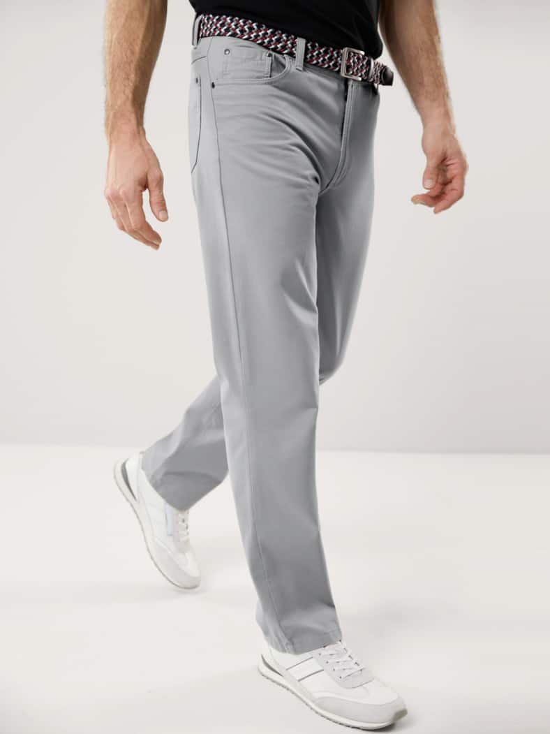 Extraglatt-Stretchbund Five Pocket Mittelgrau