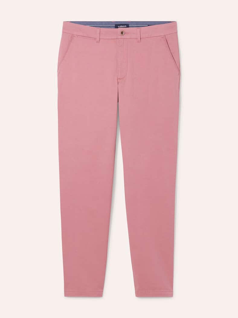 Elastische Chino aus Baumwolle Rosenholz