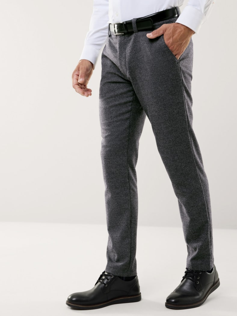 Premium Sport-Flanell Hose Dunkelgrau