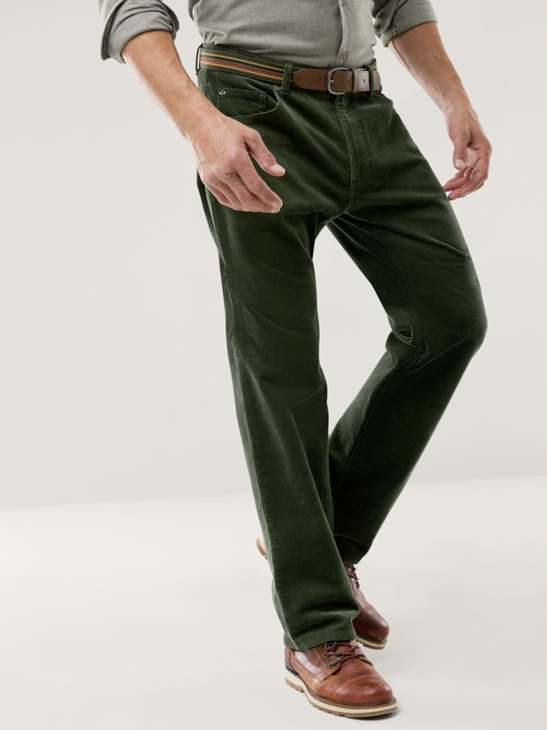 Gürtel-Cord Five-Pocket Khaki