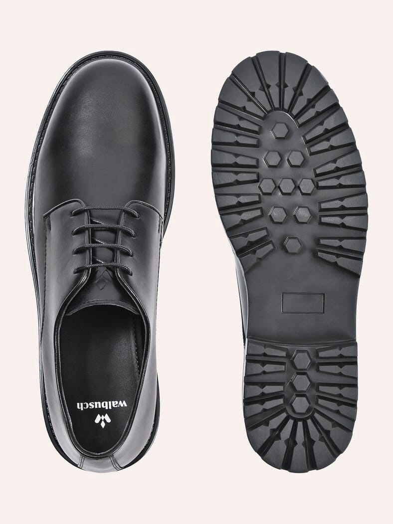 Leder Derby Schwarz