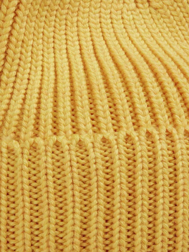 Merino-Mütze Safran