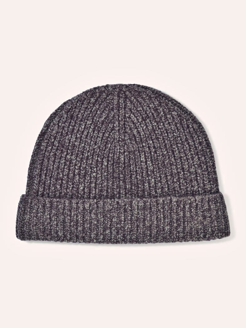 Boucle Wollmütze Braun
