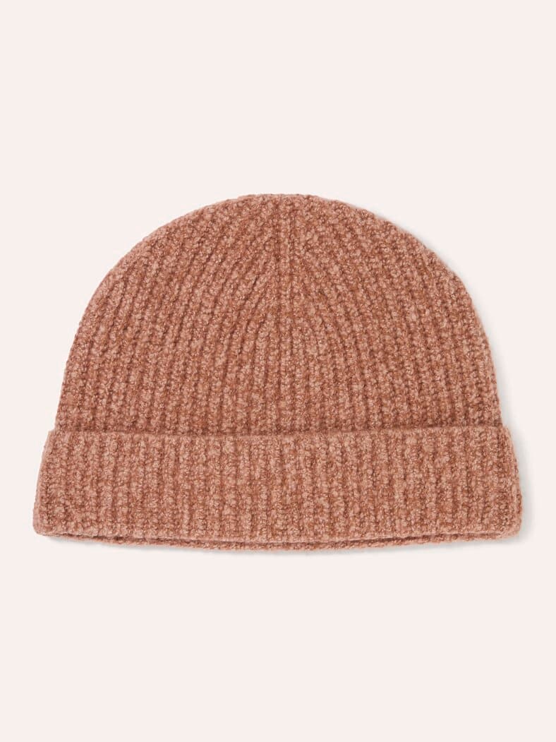 Boucle Wollmütze Orange