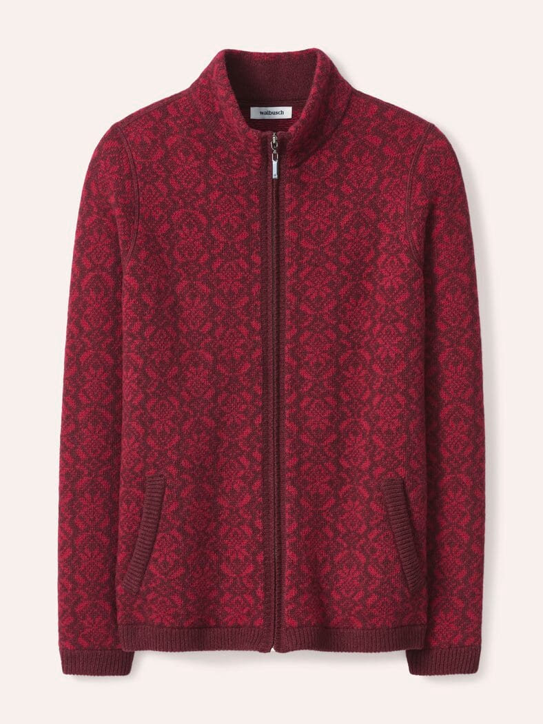 Strickjacke Stern Merlot