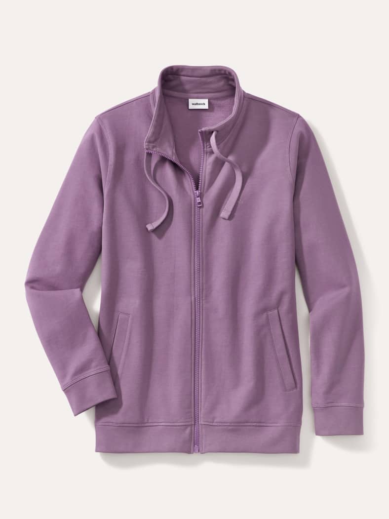 Sweat Jacke Soft Touch Mauve
