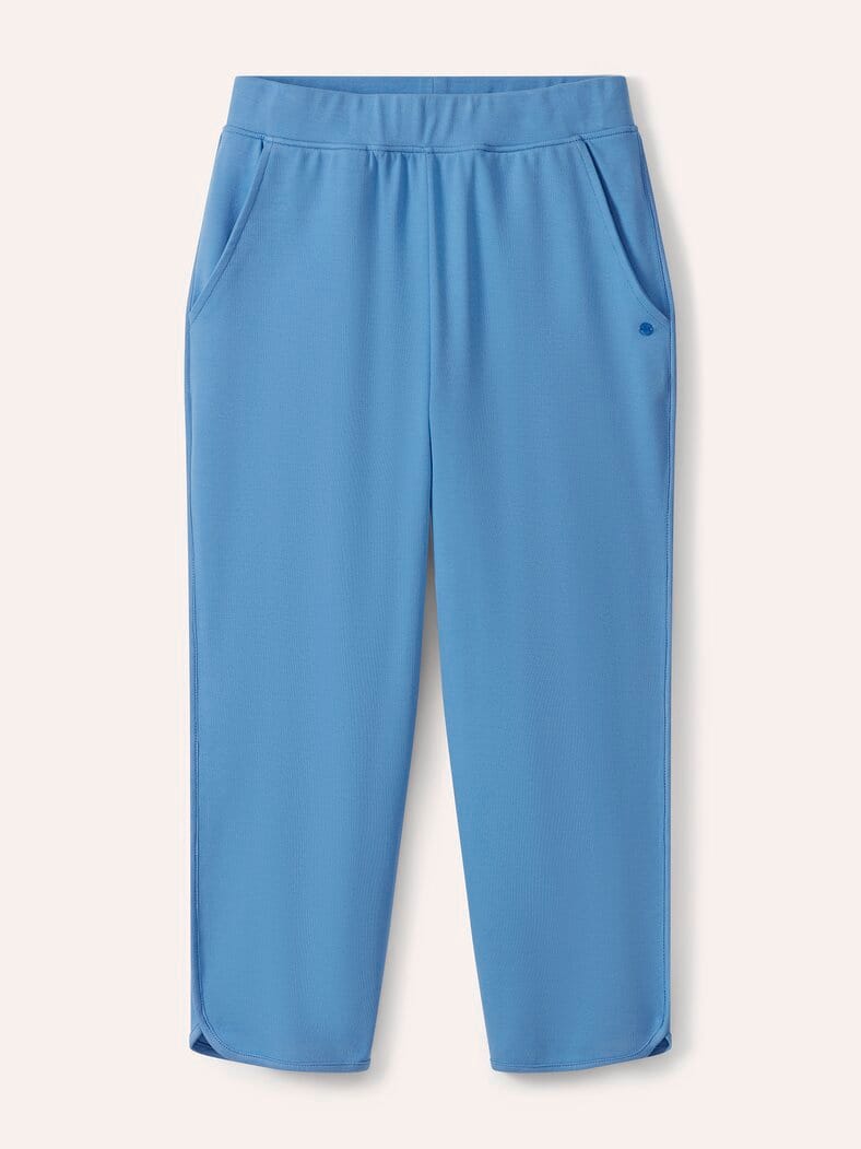 Baumwollstretch Caprihose Jeansblau