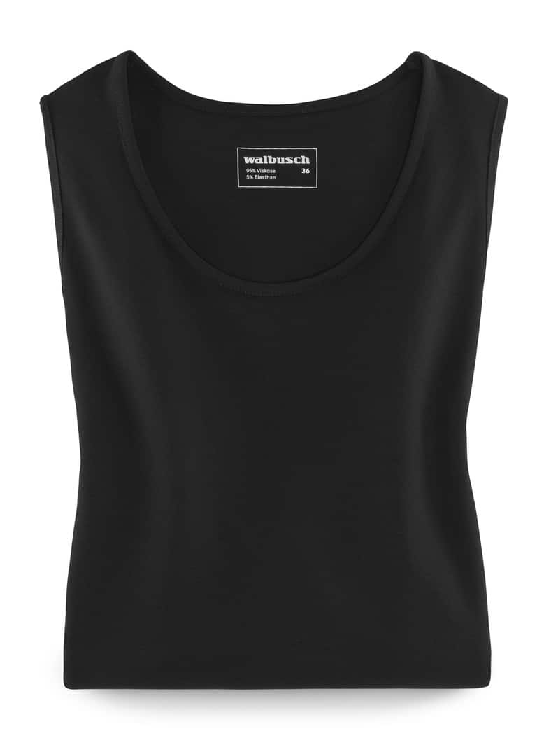 Viskose-Top Schwarz