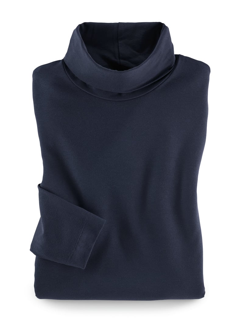 Viskose-Unterziehrolli Marine